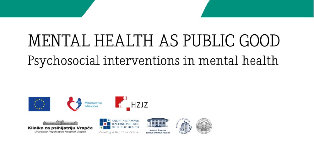 Knjiga: MENTAL HEALTH AS PUBLIC GOOD – Psychosocial interventions in mental health